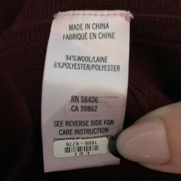 Theory deep burgundy wool dress, size P (fits small). - Picture 5 of 6